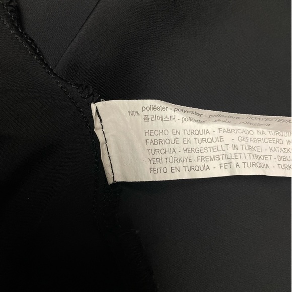 Zara Slip Dress Satin Bias Cut Front Slit Size Large - Picture 15 of 16